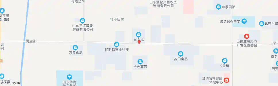 潍坊塔寺庄_公交站地图_潍坊公交_妙搜公交查询2025