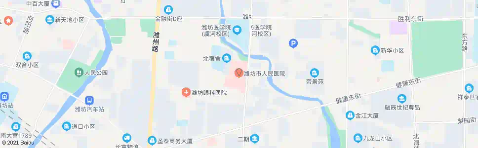 潍坊新人民医院_公交站地图_潍坊公交_妙搜公交查询2025