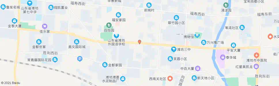 潍坊东风街永安路口_公交站地图_潍坊公交_妙搜公交查询2025