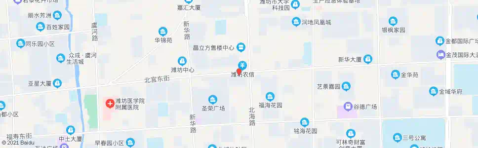 潍坊DBC名苑_公交站地图_潍坊公交_妙搜公交查询2025