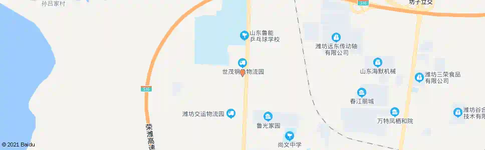 潍坊华潍电力大酒店(汽配城)_公交站地图_潍坊公交_妙搜公交查询2025