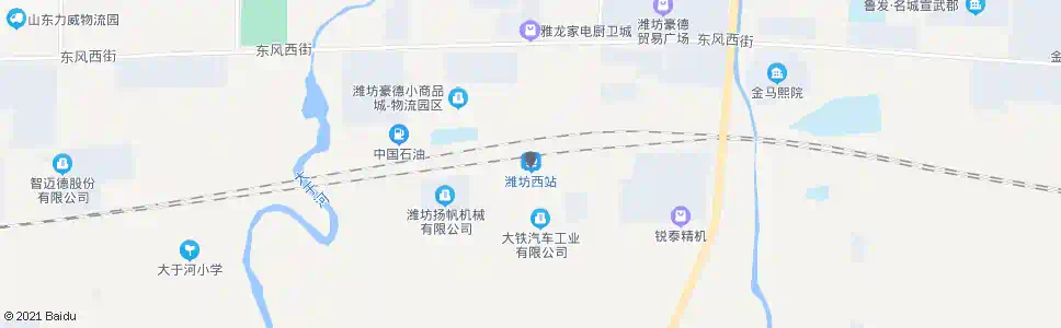 潍坊下小路口西_公交站地图_潍坊公交_妙搜公交查询2025