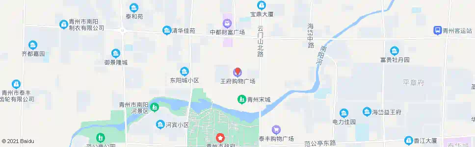 潍坊新王府购物广场_公交站地图_潍坊公交_妙搜公交查询2025