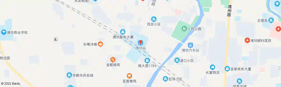 潍坊潍坊学院_公交站地图_潍坊公交_妙搜公交查询2025