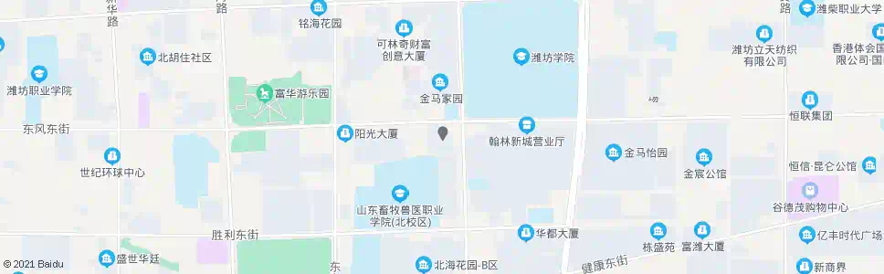 潍坊清荷园(金马国际)_公交站地图_潍坊公交_妙搜公交查询2025
