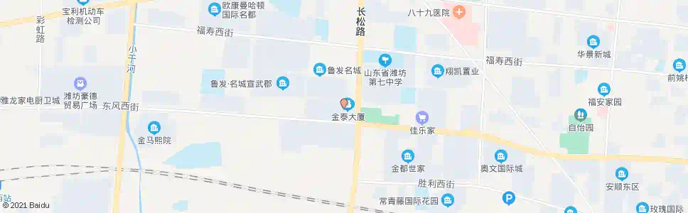 潍坊福乐多超市潍州店_公交站地图_潍坊公交_妙搜公交查询2025