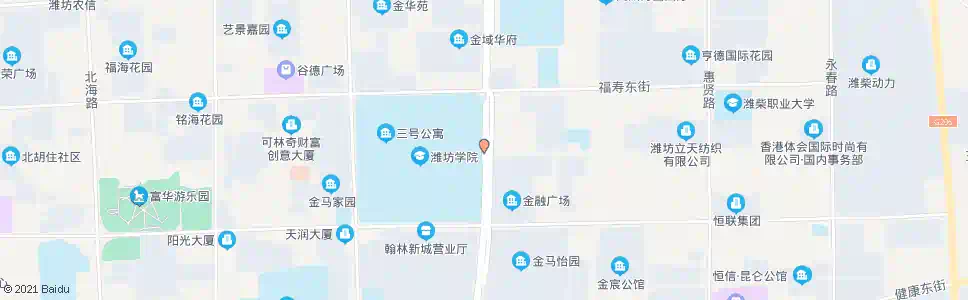 潍坊医学院东门_公交站地图_潍坊公交_妙搜公交查询2025