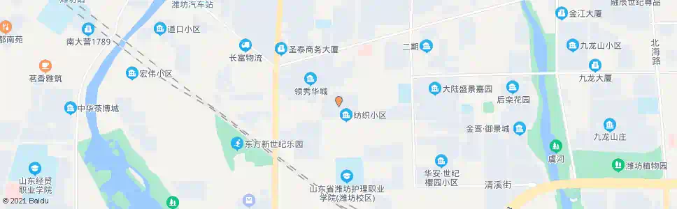 潍坊潍棉宿舍_公交站地图_潍坊公交_妙搜公交查询2025