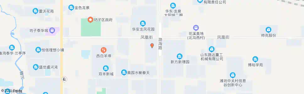 潍坊凤凰街凤山路口(欧美佳苑)_公交站地图_潍坊公交_妙搜公交查询2025