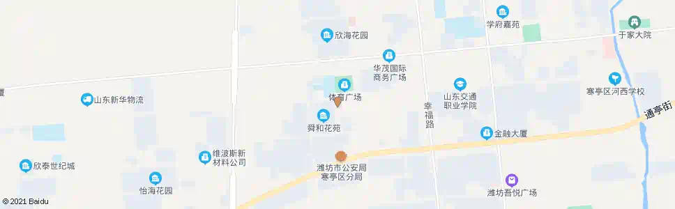 潍坊寒亭区妇幼保健中心_公交站地图_潍坊公交_妙搜公交查询2025