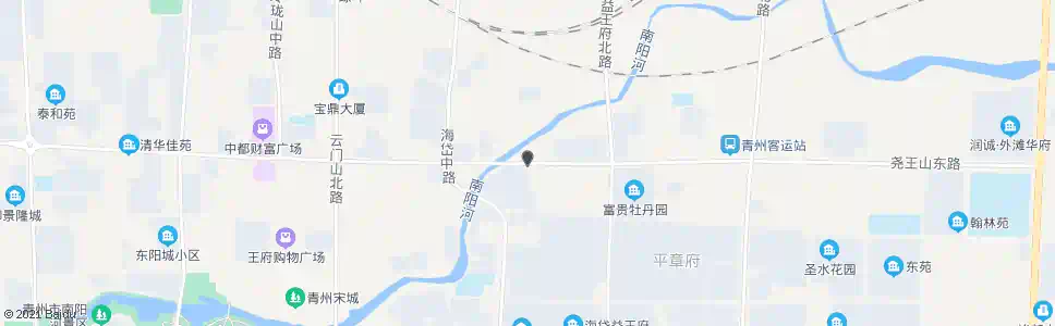 潍坊天虹花园(东行)_公交站地图_潍坊公交_妙搜公交查询2025