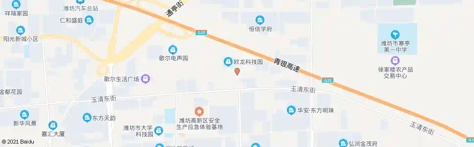 潍坊浪潮华光_公交站地图_潍坊公交_妙搜公交查询2025