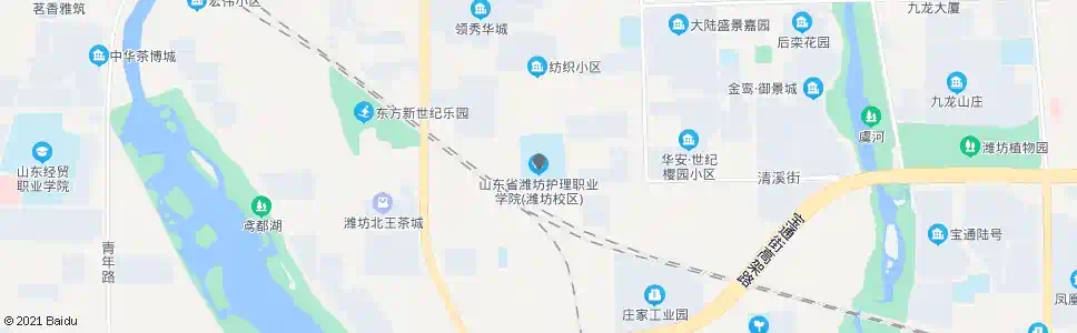 潍坊潍坊护理职业学院_公交站地图_潍坊公交_妙搜公交查询2025