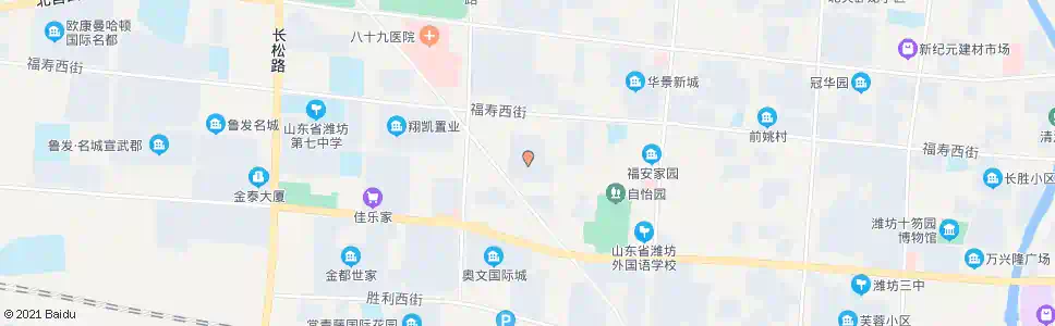 潍坊三友华锦苑(安顺路)_公交站地图_潍坊公交_妙搜公交查询2025