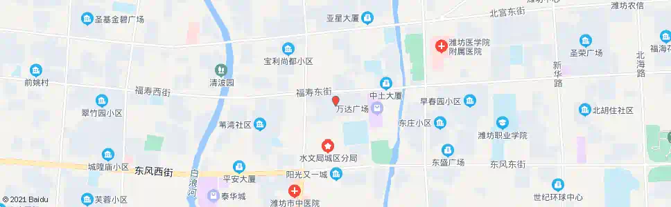 潍坊中央丽景(福寿街潍州路口)_公交站地图_潍坊公交_妙搜公交查询2025