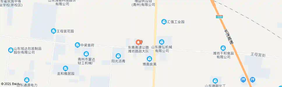 潍坊东青高速管理局_公交站地图_潍坊公交_妙搜公交查询2025