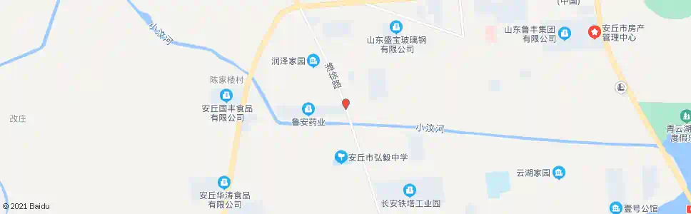 潍坊鲁安药业_公交站地图_潍坊公交_妙搜公交查询2025