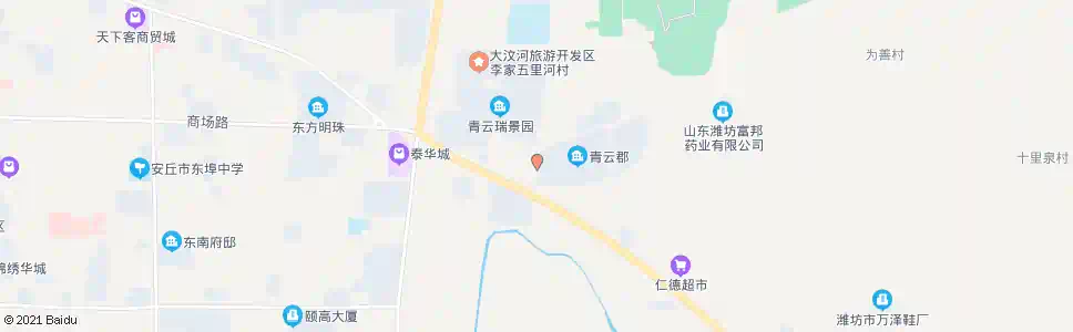 潍坊青云郡_公交站地图_潍坊公交_妙搜公交查询2025