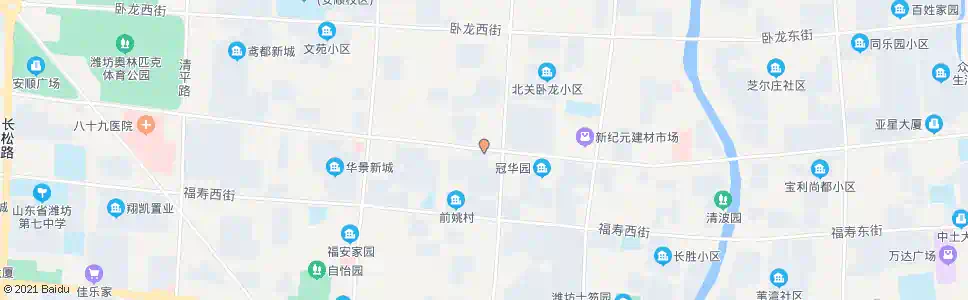 潍坊潍城交警大队(友爱路)_公交站地图_潍坊公交_妙搜公交查询2025