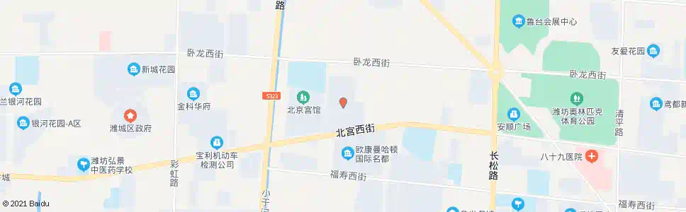 潍坊圣菲漫步(北小于河)_公交站地图_潍坊公交_妙搜公交查询2025