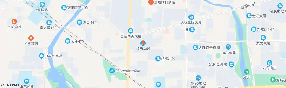 潍坊领秀华城(潍州路口)_公交站地图_潍坊公交_妙搜公交查询2025