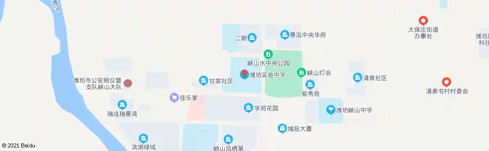 潍坊实验中学_公交站地图_潍坊公交_妙搜公交查询2025