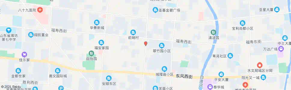 潍坊月河路小学_公交站地图_潍坊公交_妙搜公交查询2025