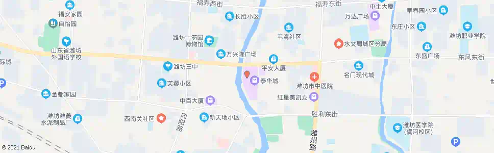 潍坊假日广场_公交站地图_潍坊公交_妙搜公交查询2025