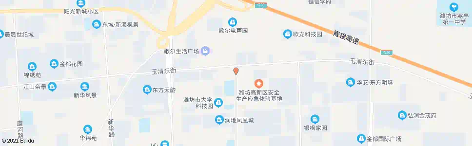 潍坊歌尔一期公寓_公交站地图_潍坊公交_妙搜公交查询2025