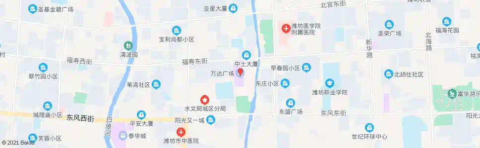 潍坊万达广场_公交站地图_潍坊公交_妙搜公交查询2025