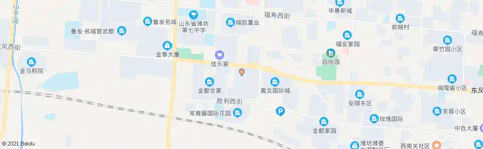 潍坊茂华紫苑公馆(清平路口)_公交站地图_潍坊公交_妙搜公交查询2025