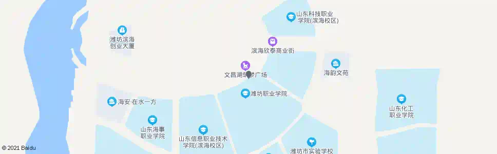 潍坊潍坊职业学院滨海校区_公交站地图_潍坊公交_妙搜公交查询2025