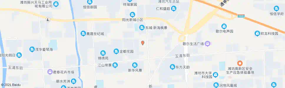 潍坊经济开发区机关小区_公交站地图_潍坊公交_妙搜公交查询2025