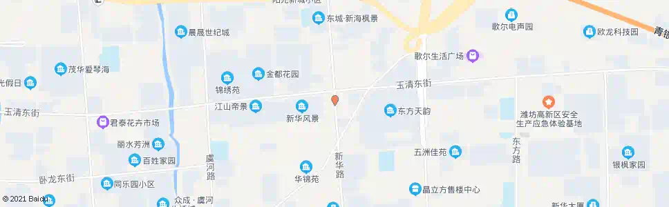 潍坊玉清街新华路口_公交站地图_潍坊公交_妙搜公交查询2025