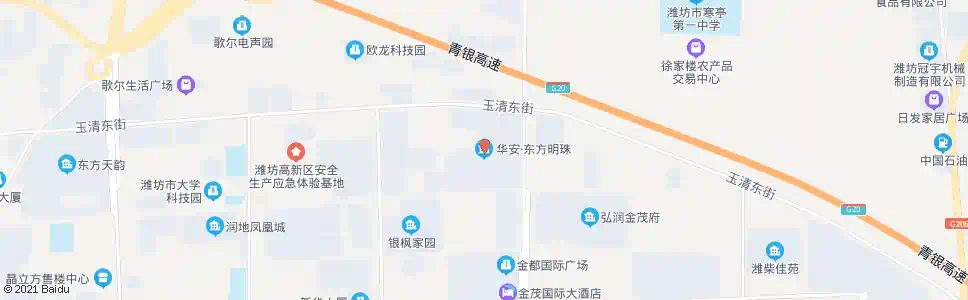 潍坊华安东方明珠(潍县路)_公交站地图_潍坊公交_妙搜公交查询2025