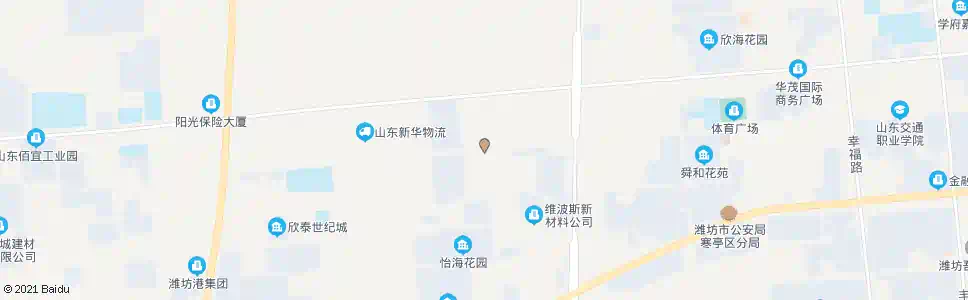 潍坊益新街白云路口_公交站地图_潍坊公交_妙搜公交查询2025