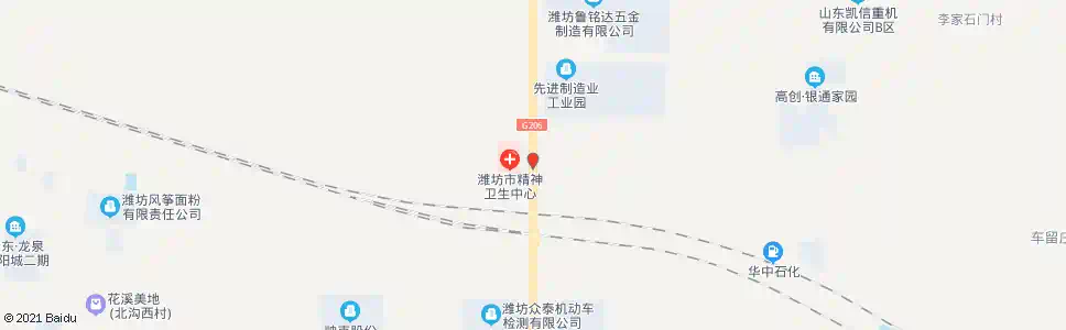 潍坊第三人民医院(上城国际南门)_公交站地图_潍坊公交_妙搜公交查询2025