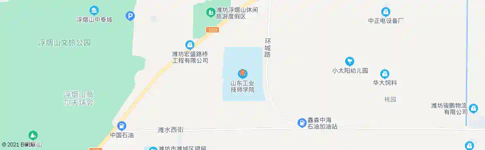 潍坊山东工业技师学院新校区_公交站地图_潍坊公交_妙搜公交查询2025