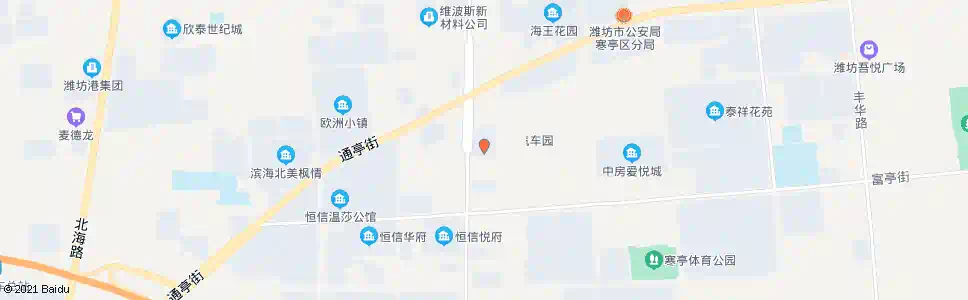 潍坊润达别克汽车专卖店_公交站地图_潍坊公交_妙搜公交查询2025