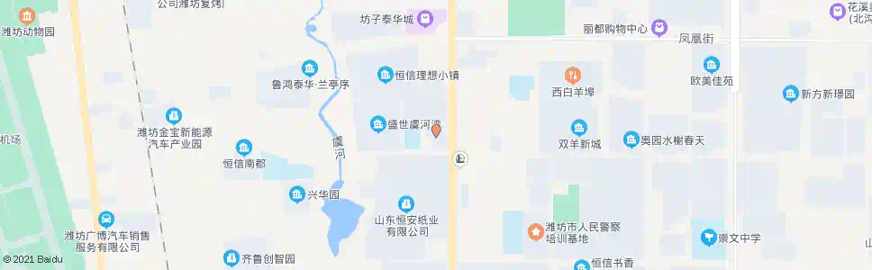 潍坊嘉和未来城(北海路双羊街路口)_公交站地图_潍坊公交_妙搜公交查询2025