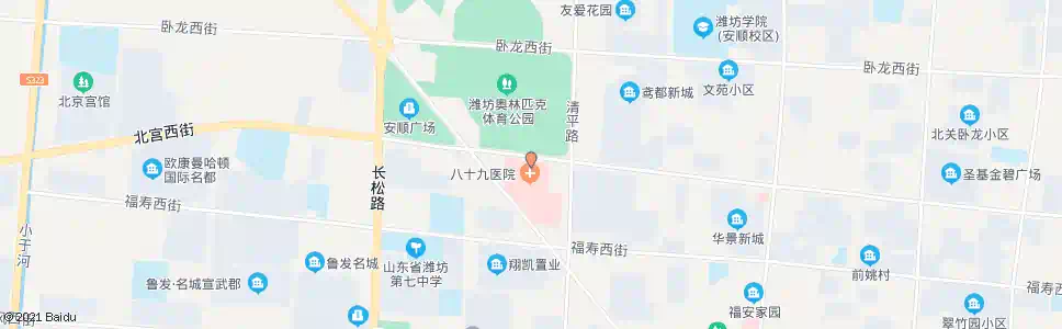 潍坊九六零医院_公交站地图_潍坊公交_妙搜公交查询2025