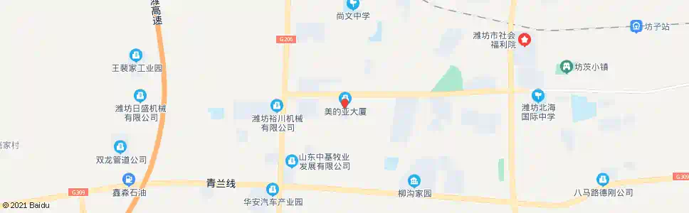 潍坊美的亚广场_公交站地图_潍坊公交_妙搜公交查询2025
