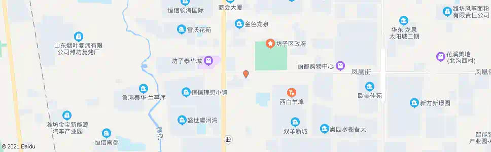 潍坊百大万家福坊子店(亚特尔未来广场)_公交站地图_潍坊公交_妙搜公交查询2025