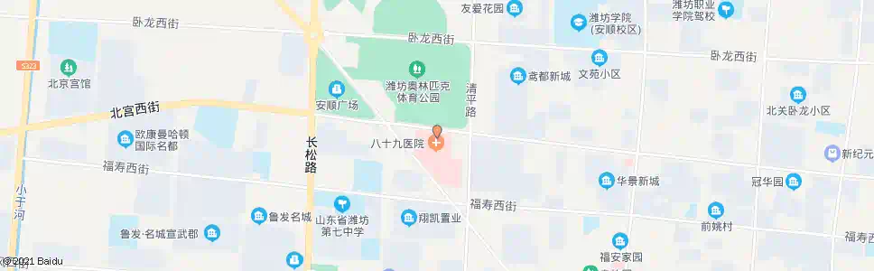 潍坊坊子八九医院_公交站地图_潍坊公交_妙搜公交查询2025