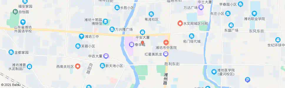 潍坊后门街小区_公交站地图_潍坊公交_妙搜公交查询2025