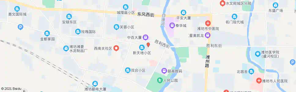 潍坊众客隆服饰广场(潍坊百货大楼)_公交站地图_潍坊公交_妙搜公交查询2025