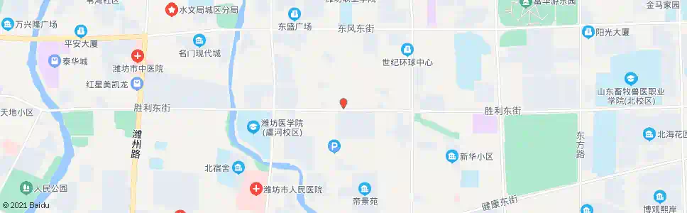 潍坊潍坊血站(新华书城)_公交站地图_潍坊公交_妙搜公交查询2025