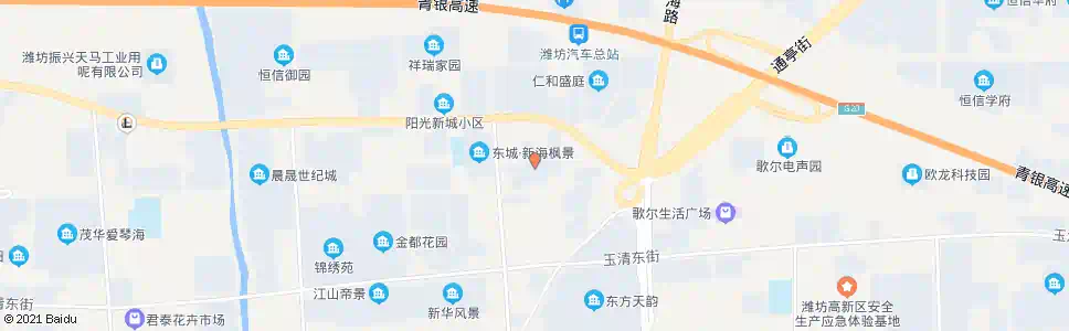 潍坊友谊小区_公交站地图_潍坊公交_妙搜公交查询2025