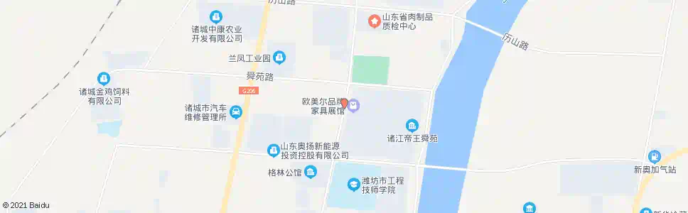 潍坊欧美尔家居产业园_公交站地图_潍坊公交_妙搜公交查询2025