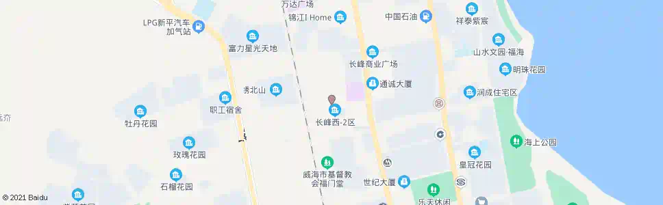 威海长峰小区_公交站地图_威海公交_妙搜公交查询2025